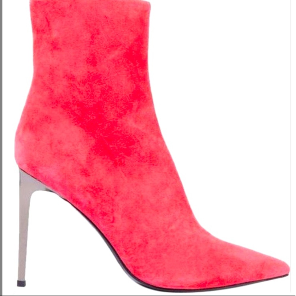 Rag & Bone Pink Women's Suede Ankle Boots/Booties
